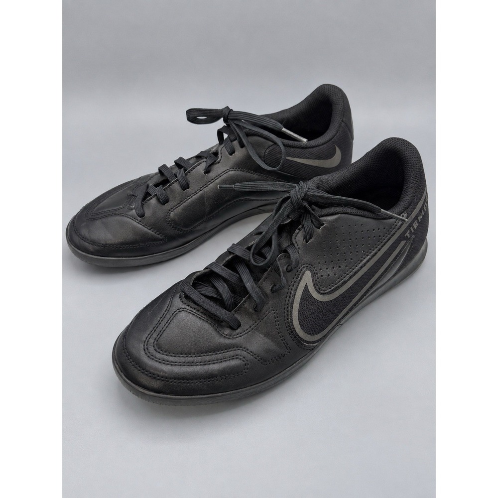 Nike Tiempo Legend 9 Club IC Indoor Soccer Shoes Black DA1189-004 Mens Size 8.5